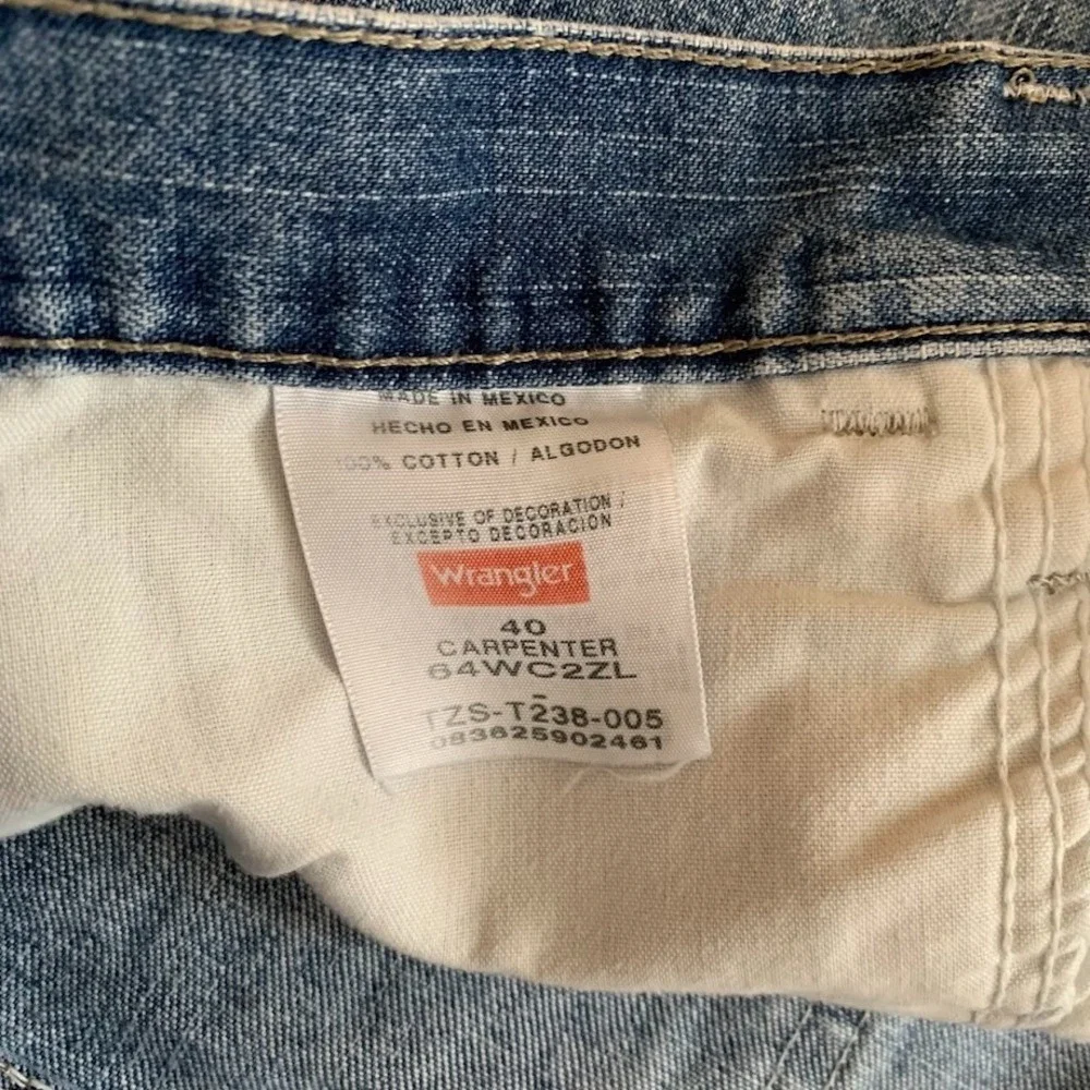 Wrangler Denim Carpenter Blue Jean Shorts Men's 40 Workwear Utility‎